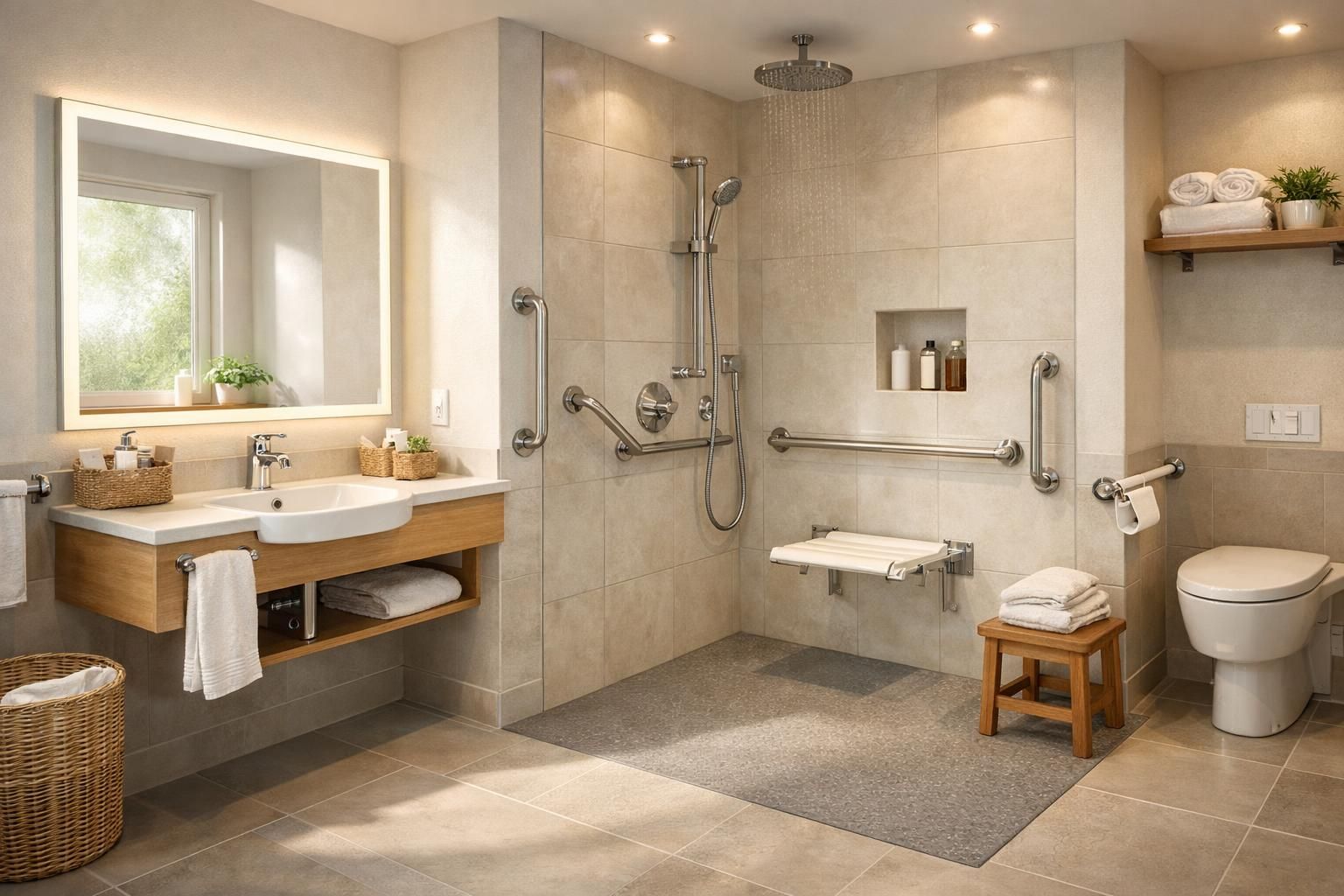 découvrez nos conseils pour assurer l'accessibilité, le confort, la sécurité et l'intimité dans votre salle de bain, afin de créer un espace à la fois pratique et sécurisé.