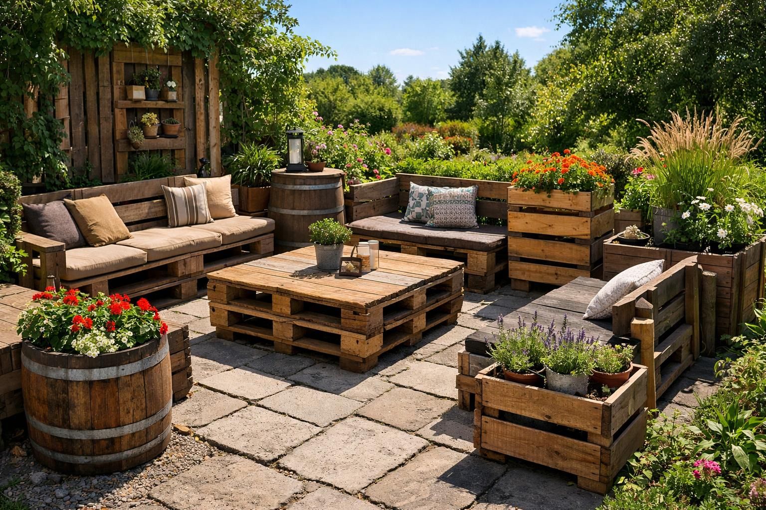 découvrez comment aménager votre patio de manière écologique et économique en utilisant des matériaux recyclés. conseils pratiques pour un espace extérieur durable et esthétique.