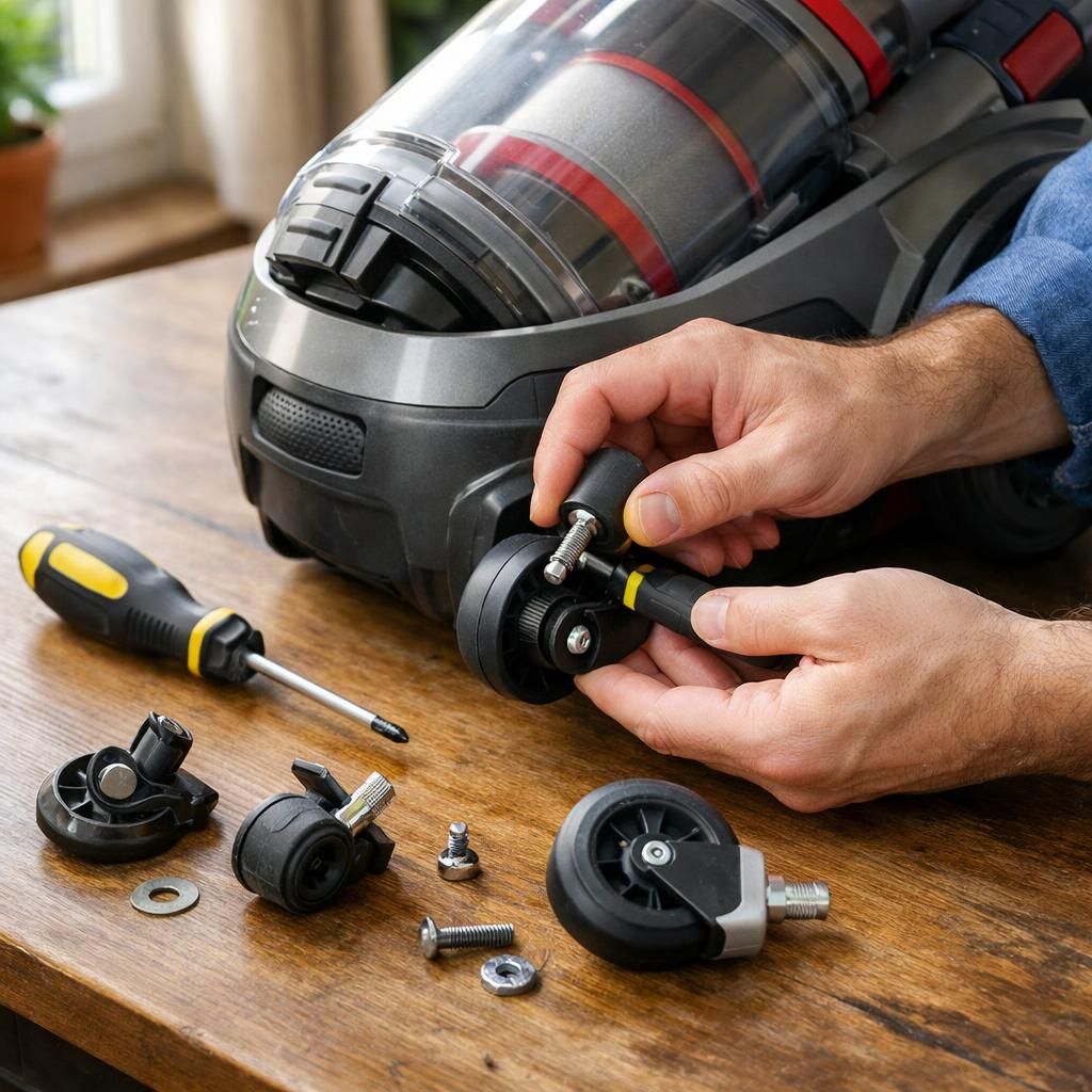 découvrez comment changer facilement la roulette de votre aspirateur sans sac grâce à notre guide étape par étape simple et rapide.