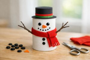 découvrez comment fabriquer facilement un bonhomme de neige créatif et amusant en utilisant un rouleau de papier toilette grâce à notre guide étape par étape.