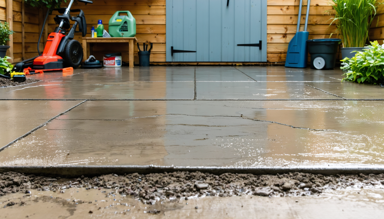 découvrez des solutions efficaces pour réparer l'infiltration d'eau dans la dalle en béton de votre abri de jardin et protéger votre espace extérieur.