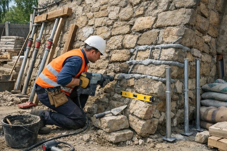 découvrez les étapes essentielles pour renforcer un mur en pierres incliné et prévenir tout risque d'effondrement grâce à des techniques simples et efficaces.