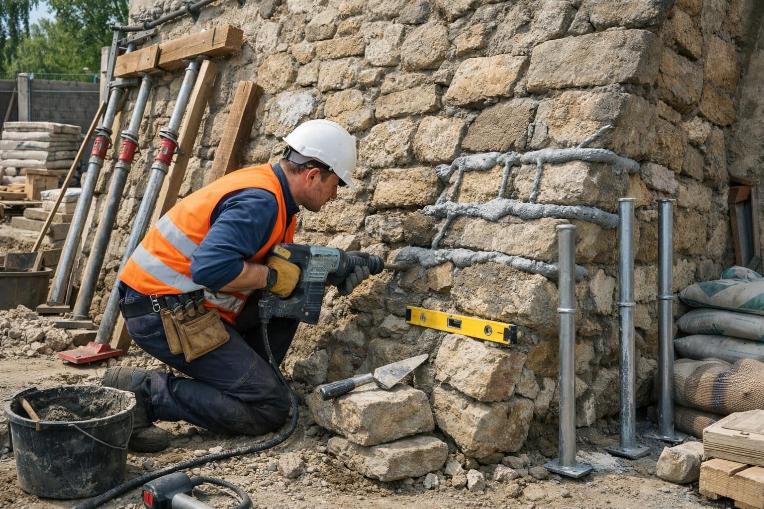 découvrez les étapes essentielles pour renforcer un mur en pierres incliné et prévenir tout risque d'effondrement grâce à des techniques simples et efficaces.