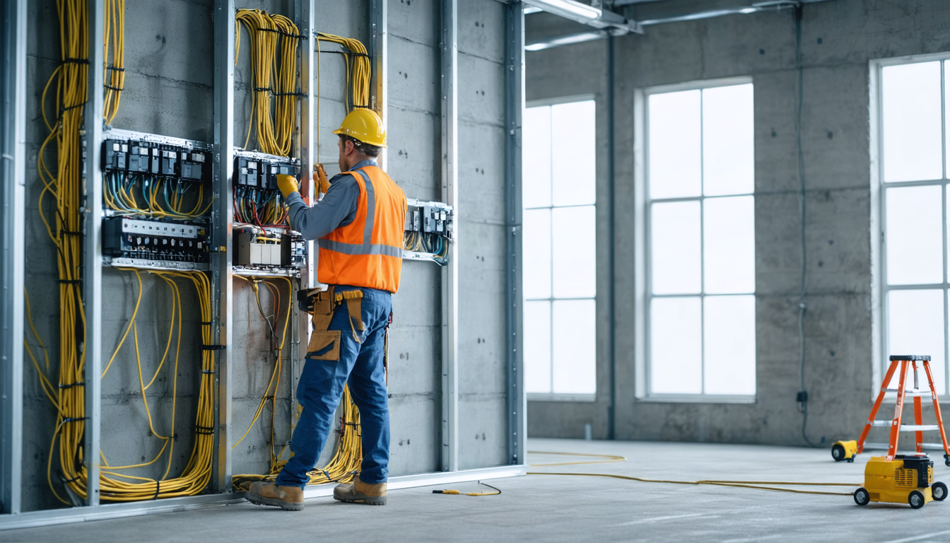 découvrez les meilleures techniques pour gainer efficacement une cloison sur ossature lors de la distribution des circuits électriques, alliant sécurité et praticité.