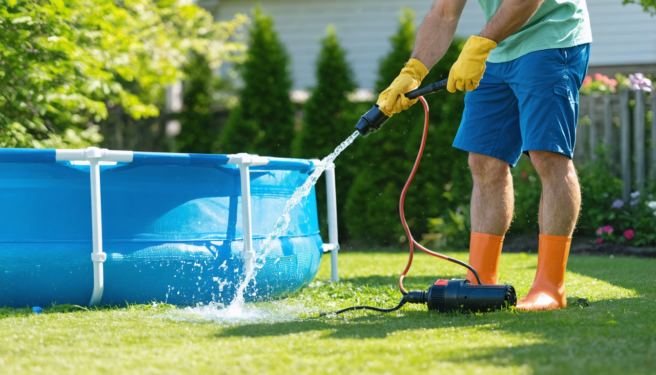 découvrez notre guide complet pour évacuer l’eau de votre piscine facilement et efficacement. suivez nos conseils pratiques pour un entretien sans tracas et une piscine toujours propre.