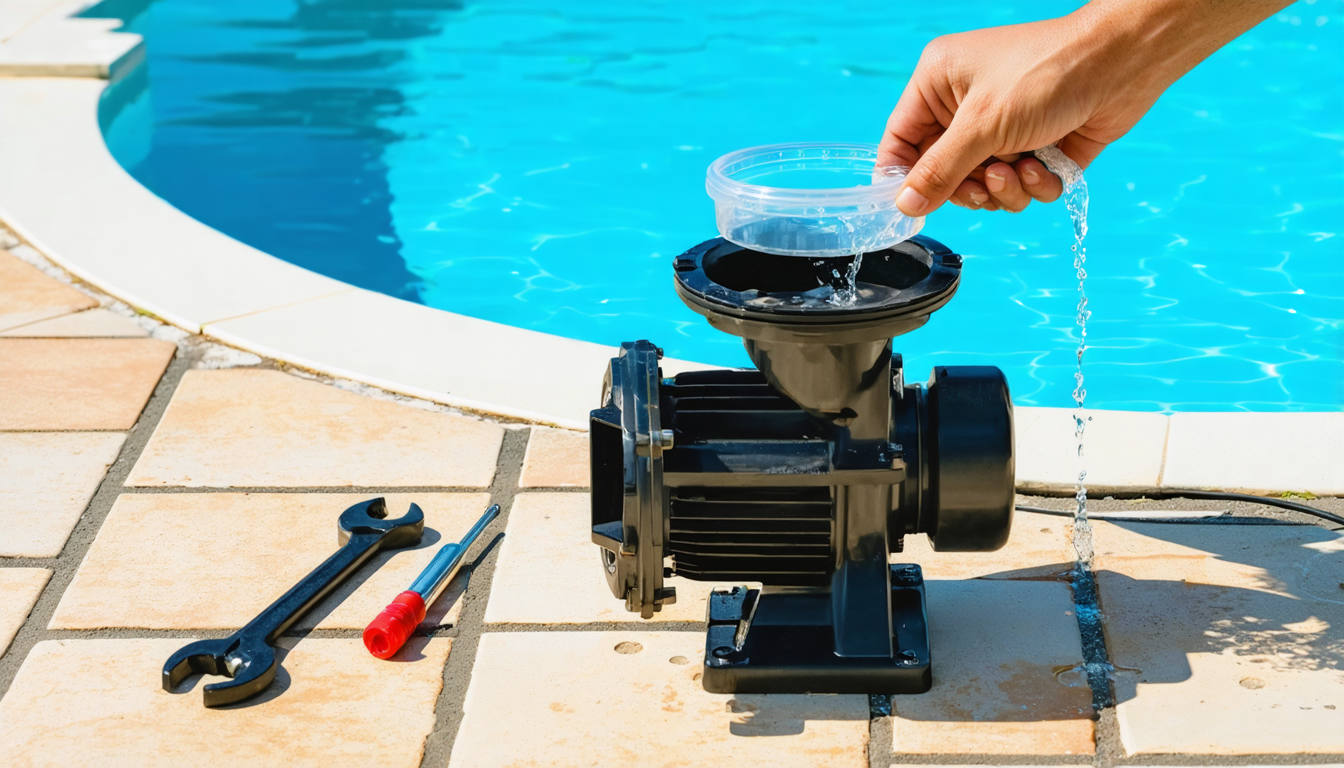 découvrez notre guide pratique pour amorcer et réamorcer efficacement votre pompe de piscine, assurant un fonctionnement optimal et une piscine toujours propre.