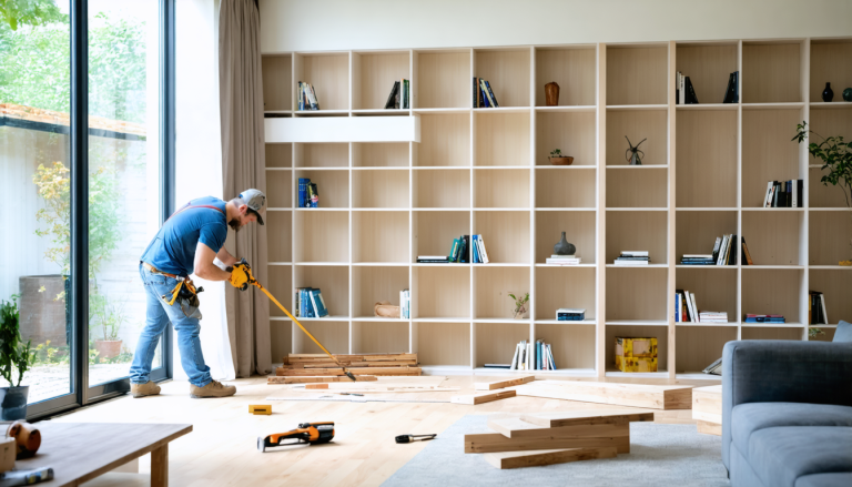 plongez dans les coulisses fascinantes de la bibliothèque de l'homme invisible grâce à une vidéo exclusive ! suivez étape par étape cette construction mystérieuse et unique en son genre.