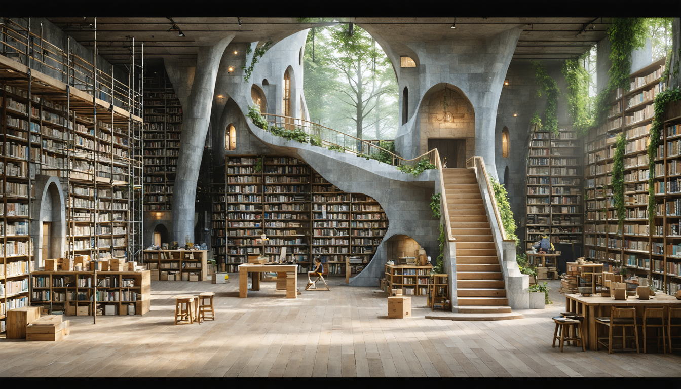 plongez dans les coulisses fascinantes de la création de la bibliothèque de l'homme invisible à travers une vidéo inédite. découvrez les secrets de cette construction spectaculaire !