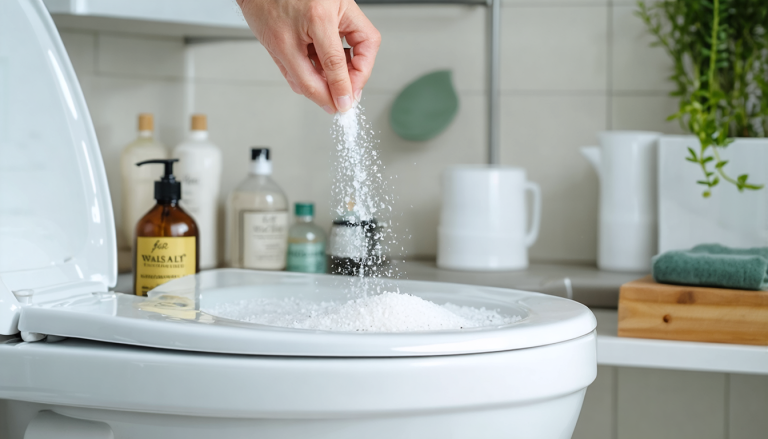 découvrez l'astuce de grand-mère pour des toilettes parfaitement propres ! grâce au gros sel, apprenez comment éliminer les taches et les mauvaises odeurs tout en conservant un environnement sain. retrouvez des conseils simples et efficaces pour un entretien ménager naturel.