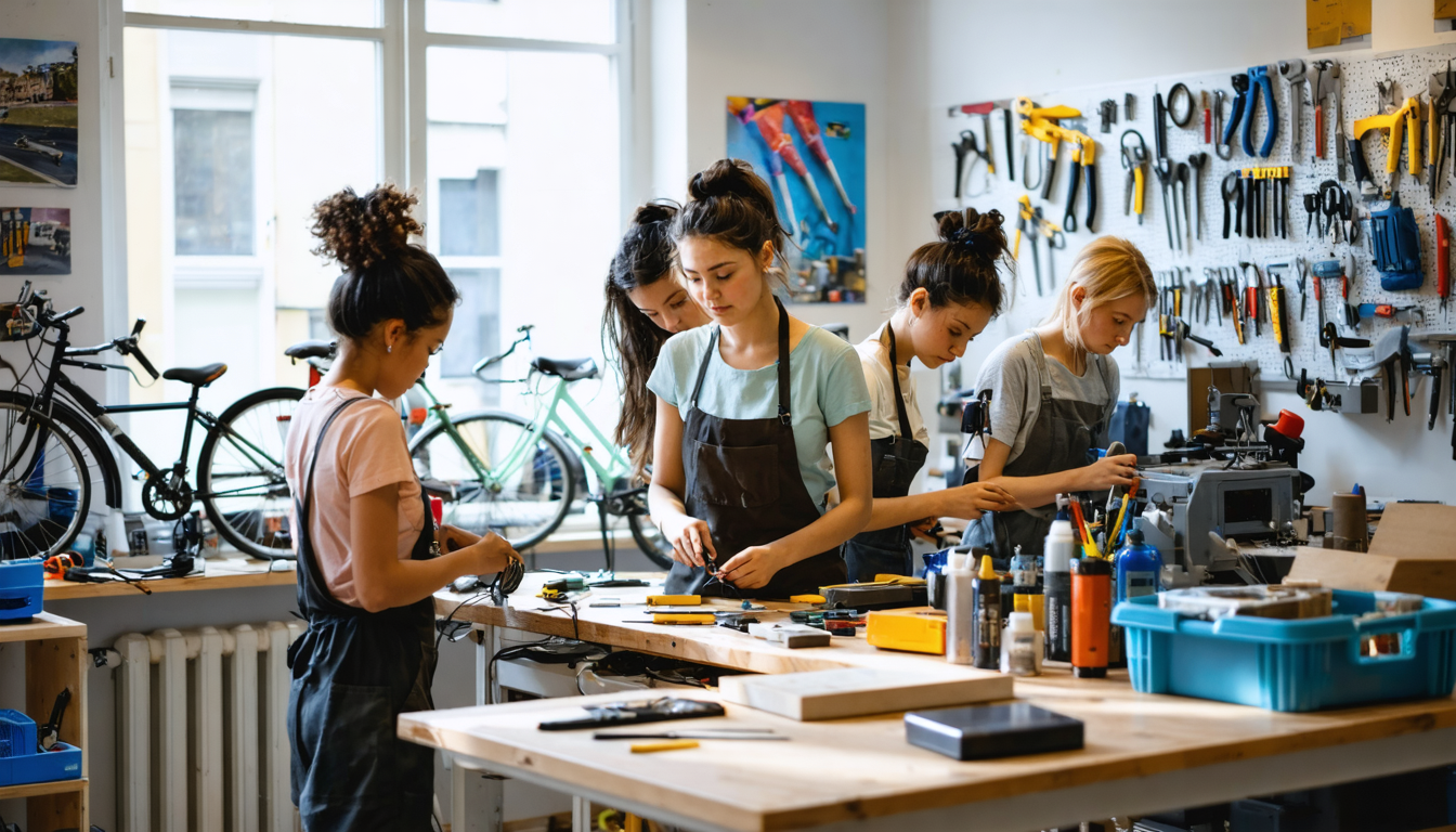découvrez l'atelier de réparation 100 % féminin à paris, un espace dédié à l'autonomie des femmes. participez à des ateliers pratiques où vous apprendrez à réparer vos objets du quotidien, tout en tissant des liens avec d'autres femmes. rejoignez-nous pour développer vos compétences et favoriser votre indépendance!