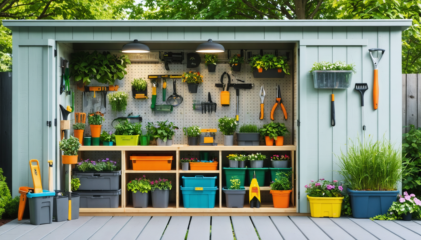 découvrez comment optimiser l'aménagement de votre abri de jardin avec nos conseils pratiques et astuces pour gagner de l'espace, organiser vos outils et créer un espace de rangement fonctionnel et esthétique.
