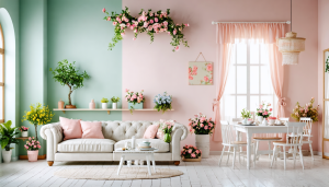 découvrez quatre idées fraîches et colorées pour une décoration intérieure inspirée par les teintes du printemps, apportant lumière et fraîcheur à votre maison.