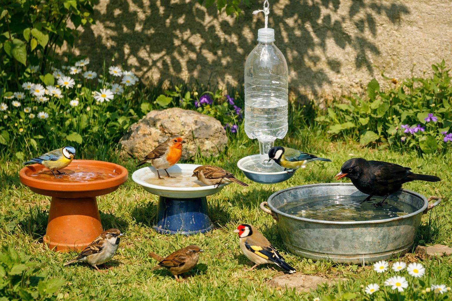 découvrez quatre méthodes faciles et pratiques pour fabriquer un abreuvoir à oiseaux chez vous, afin d'attirer et d'aider les oiseaux dans votre jardin.