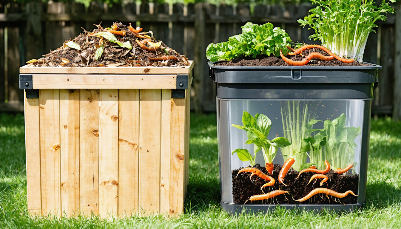 découvrez les différences clés entre un composteur et un lombricomposteur, et choisissez la méthode de compostage la plus adaptée à vos besoins pour recycler vos déchets organiques efficacement.