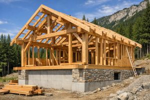 découvrez notre guide complet pour réaliser un chalet à ossature bois sur fondation maçonnée, avec toutes les étapes clés pour construire votre maison en bois durable et solide.
