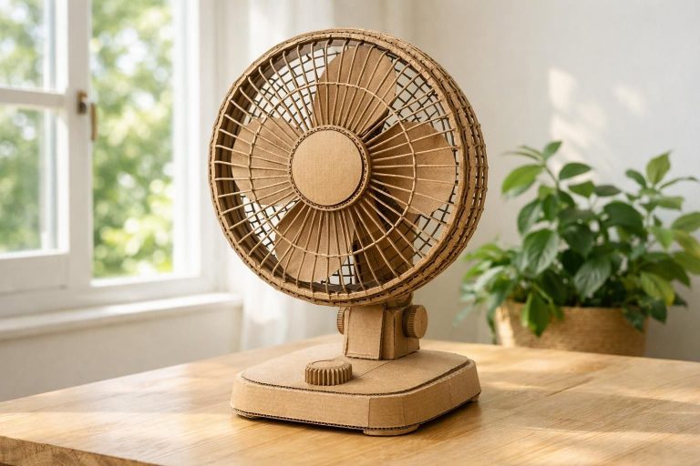 apprenez à fabriquer un ventilateur de table en carton simple et écologique, idéal pour se rafraîchir lors des journées d'été chaudes.