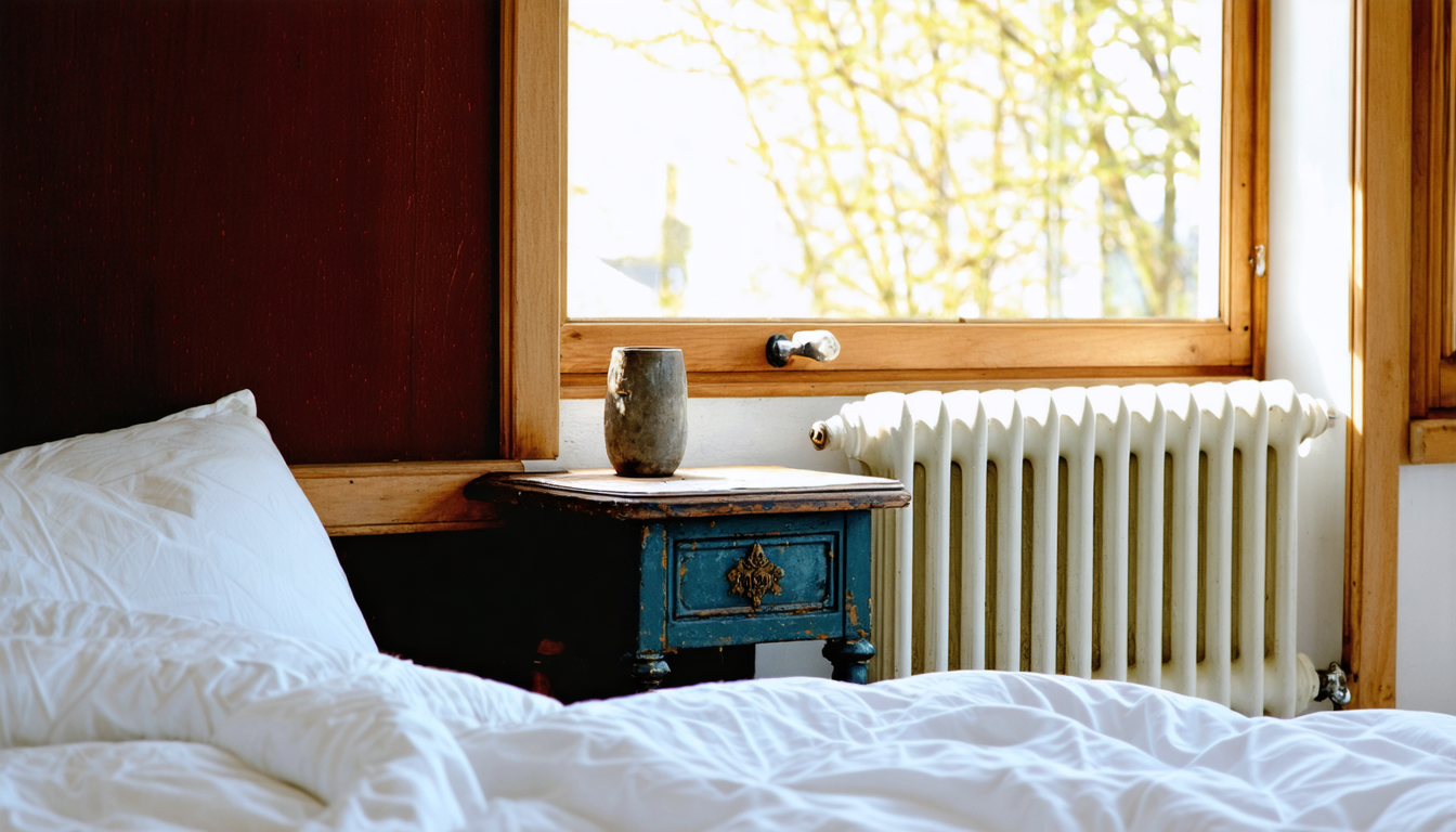 apprenez à créer une table de chevet unique et originale en réutilisant un radiateur en fonte récupéré, alliant créativité et écologie dans votre décoration intérieure.