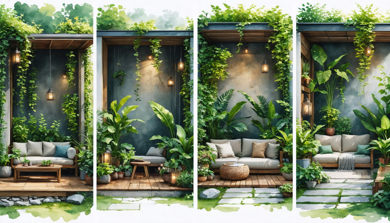 découvrez 4 idées simples et efficaces pour transformer votre terrasse en un havre de paix végétal rempli de verdure et de sérénité.