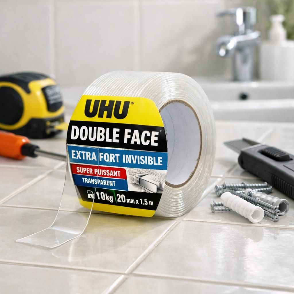 découvrez le ruban doublefix extra fort invisible d'uhu : un adhésif de haute qualité idéal pour diverses applications, alliant discrétion et maintien exceptionnel.