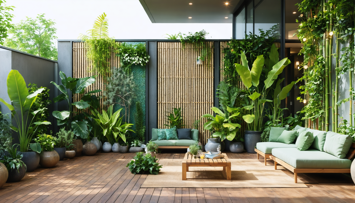 découvrez des astuces ingénieuses pour créer un brise-vue naturel et élégant sur votre terrasse, alliant intimité et charme végétal pour un espace extérieur accueillant.