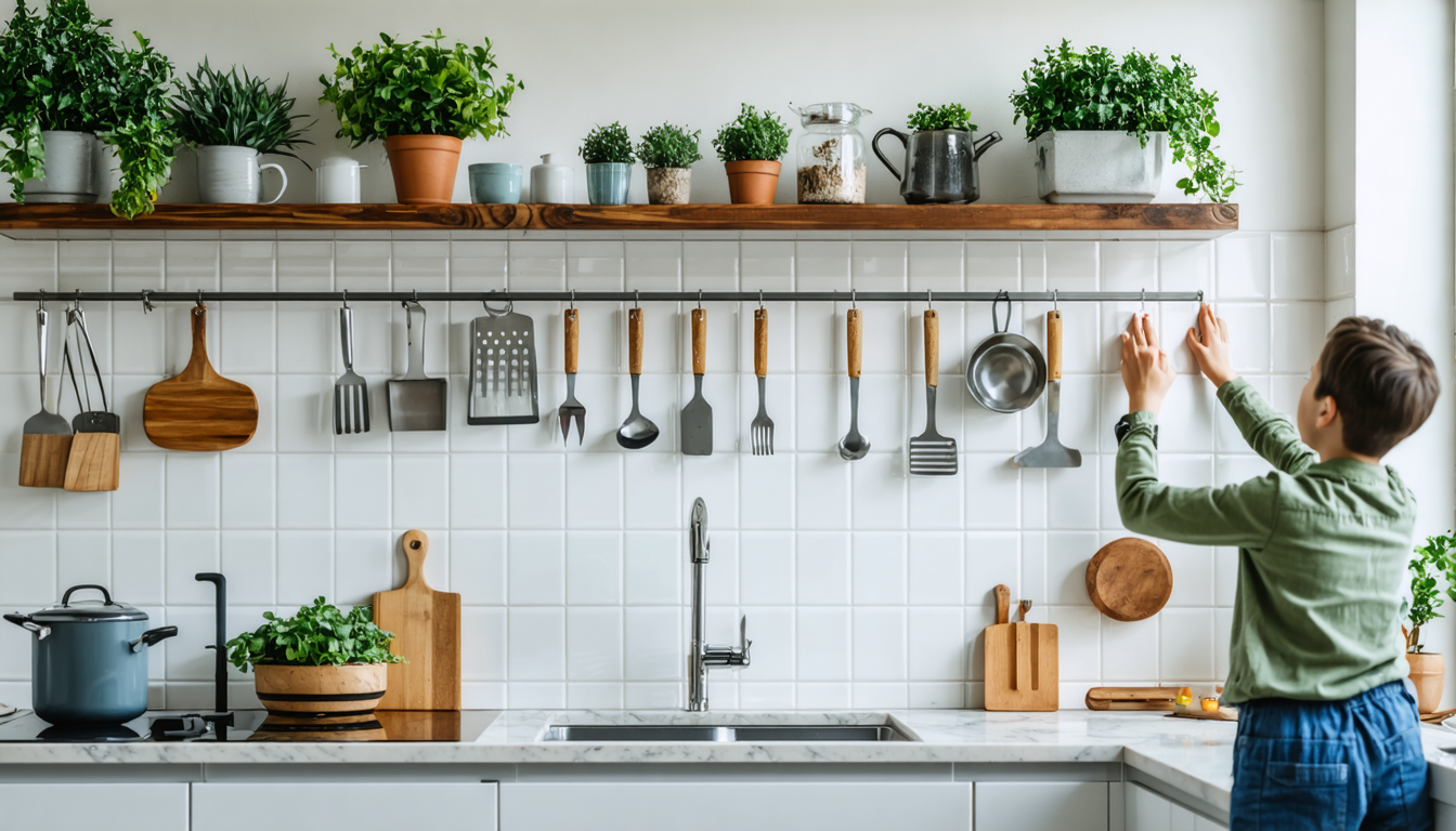 découvrez cinq étapes essentielles pour installer une étagère dans votre cuisine avec succès. suivez notre guide pratique pour optimiser l'espace, choisir les bons matériaux et obtenir un résultat esthétique et fonctionnel qui transformera votre cuisine.